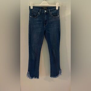 Just Black Denim Stretch Ankle w Boot Cuts Blue Jeans